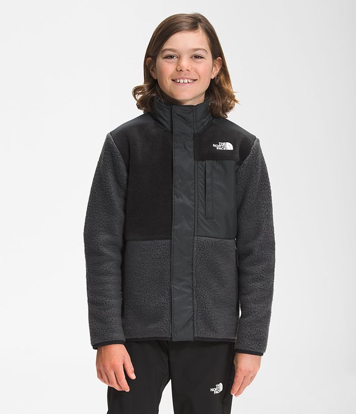 Chaqueta The North Face Niño Forrest Mixed-Media - Colombia LTQNMG896 - Gris Oscuro